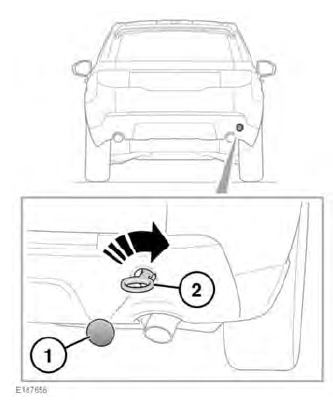 Rear towing eye