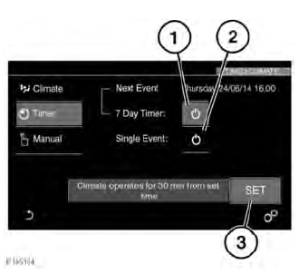 TIMED CLIMATE TOUCH SCREEN CONTROLS