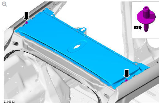 Roof sheet metal repairs roof rear panel (G1770883) Removal 