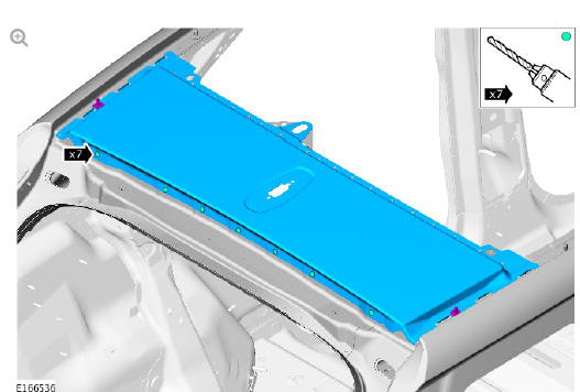 Roof sheet metal repairs roof rear panel (G1770883)  Installation