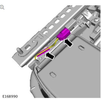 Front seat track motor (G1780401) removal and installation