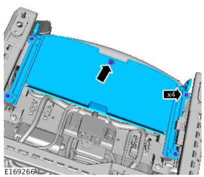 Front seat track motor (G1780401) removal and installation