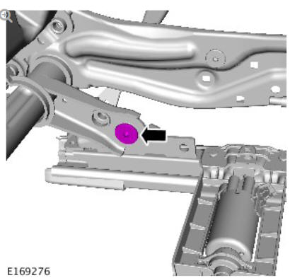 Front seat track motor (G1780401) removal and installation
