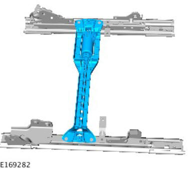 Front seat track motor (G1780401) removal and installation