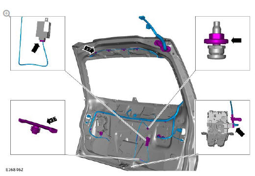 Body closures liftgate (G1785717) removal and installation