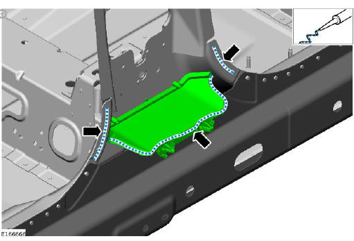 Side panel sheet metal repairs B-pillar reinforcement (G1770905) - Installation