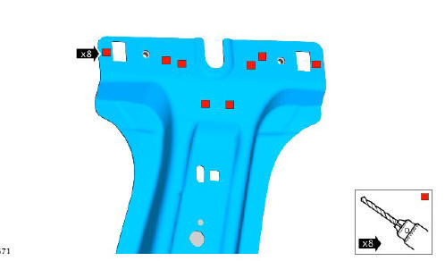 Side panel sheet metal repairs B-pillar inner panel (G1770906) removal and installation