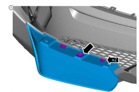 Front bumper cover (G1780369) - Removal 