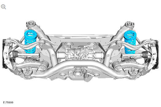 Uni-body, subframe and mounting system rear subframe - AWD (G1779461) - Removal
