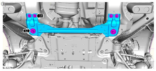Uni-body, subframe and mounting system front subframe (G2028440) - Removal 