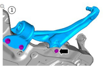 Uni-body, subframe and mounting system front subframe (G2028440) - Removal 