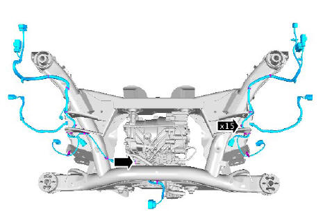 Uni-body, subframe and mounting system rear subframe - AWD (G1779461) - Installation