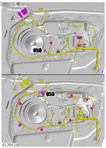 Front door window regulator and motor (G1805061) removal and installation