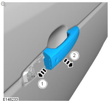 Exterior front door handle (G1794532) removal and installation