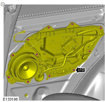 Exterior rear door handle (G1794533) removal and installation