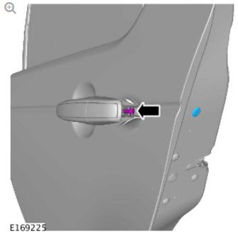 Exterior rear door handle (G1794533) removal and installation