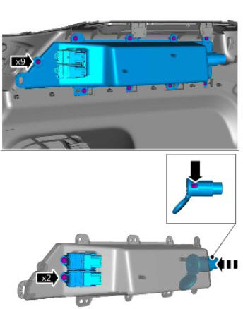 Interior trim and ornamentation loadspace trim panel (G1785138) removal and installation
