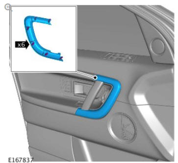 Interior trim and ornamentation rear door trim panel (G1785134) removal and installation
