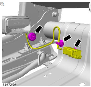 Rear center safety belt buckle (G1780795) removal and installation