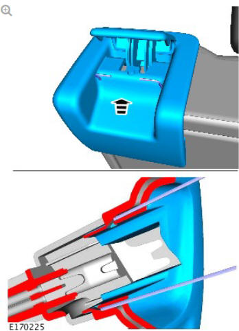 Rear center safety belt retractor (G1808246) - Removal