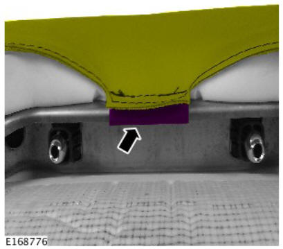 Front row seat backrest cover - vehicles with- power seats (G1780396) removal and installation