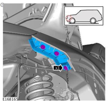 Front end body panels fender (G1780778) removal and installation