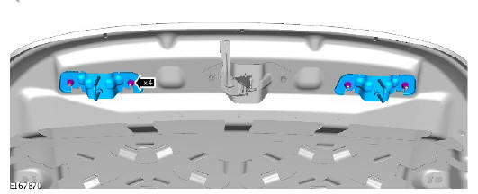 Front end body panels hood (G1780780) removal and installation