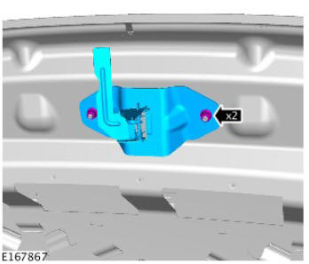 Front end body panels hood (G1780780) removal and installation
