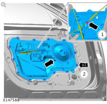 Exterior front door handle (G1794532) removal and installation