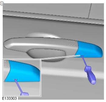 Exterior front door handle (G1794532) removal and installation