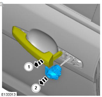 Exterior front door handle (G1794532) removal and installation
