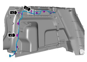 Interior trim and ornamentation loadspace trim panel (G1785138) removal and installation
