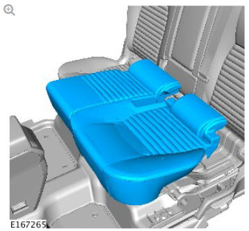 Rear center safety belt buckle (G1780795) removal and installation