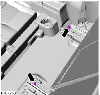 Rear center safety belt buckle (G1780795) removal and installation