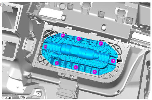 Supplemental restraint system passenger airbag module (G1785724) removal and installation