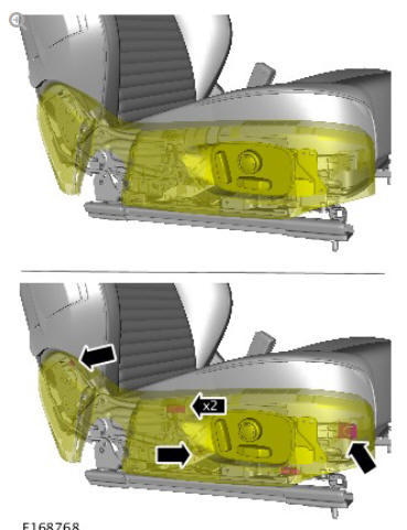 Supplemental restraint system side air bag module (G1785147) removal and installation