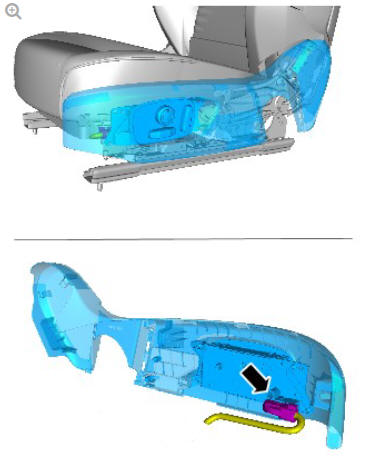 Supplemental restraint system side air bag module (G1785147) removal and installation