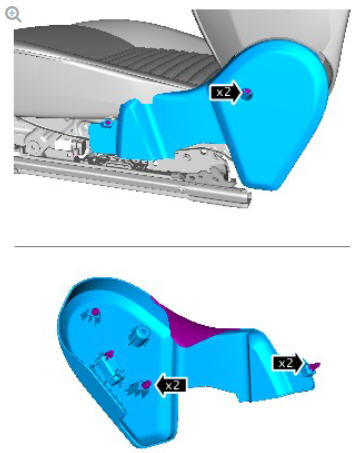 Supplemental restraint system side air bag module (G1785147) removal and installation