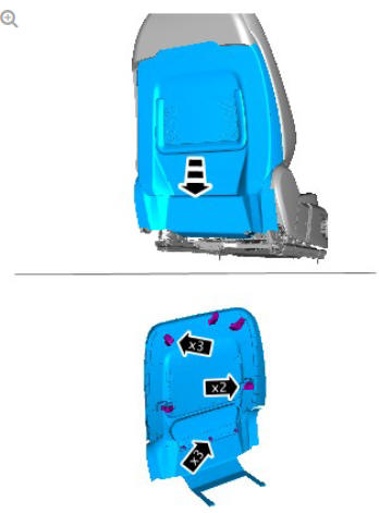 Supplemental restraint system side air bag module (G1785147) removal and installation
