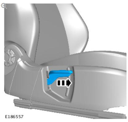 Front row seat backrest cover - vehicles with- power seats (G1780396) removal and installation
