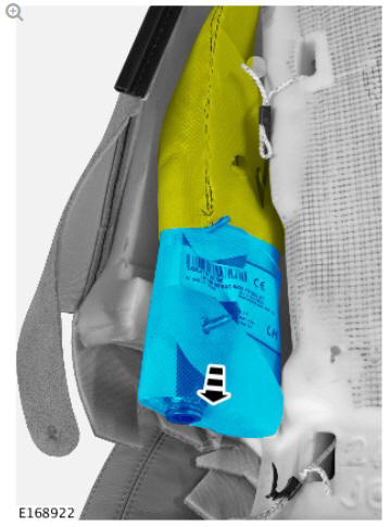 Supplemental restraint system side air bag module (G1785147) removal and installation