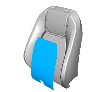 Front seat backrest heater mat - vehicles with- power seats (G1780409) removal and installation