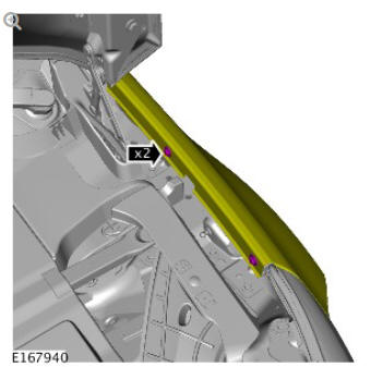 Front end body panels fender (G1780778) removal and installation