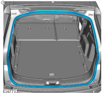 Interior trim and ornamentation loadspace trim panel (G1785138) removal and installation
