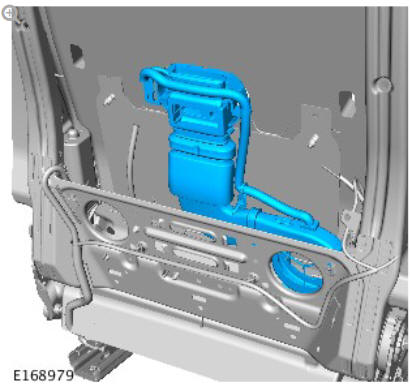Front row seat backrest blower (G1780403) removal and installation