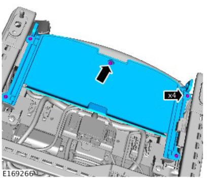 Front row seat backrest cover - vehicles with- power seats (G1780396) removal and installation
