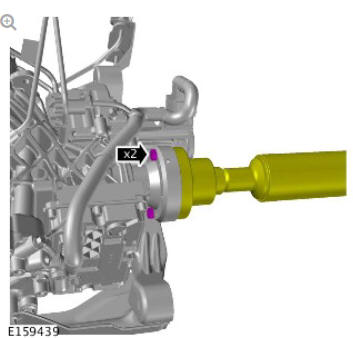 Uni-body, subframe and mounting system rear subframe - AWD (G1779461) - Removal