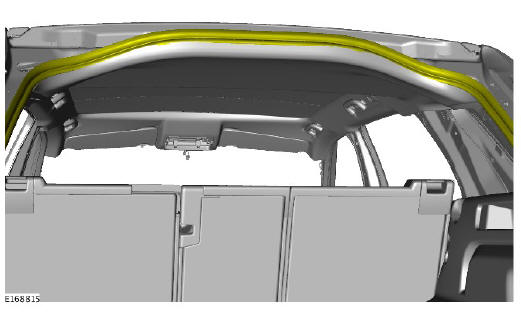 Interior trim and ornamentation headliner (G1785136) removal and installation