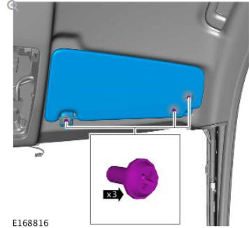Interior trim and ornamentation headliner (G1785136) removal and installation