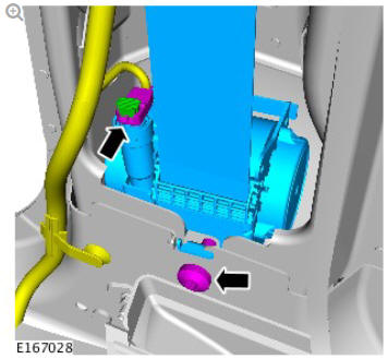 Front safety belt retractor (G1780631) removal and installation